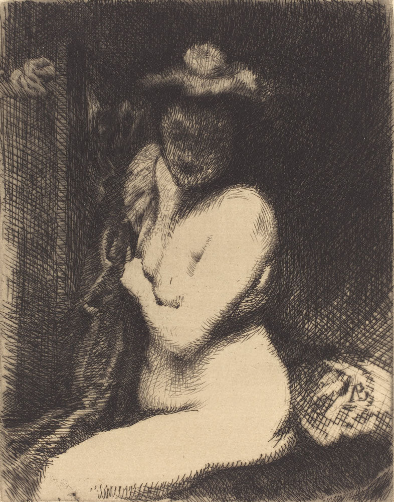 Woman at Her Toilette (La toilette) - by Paul-Albert Besnard