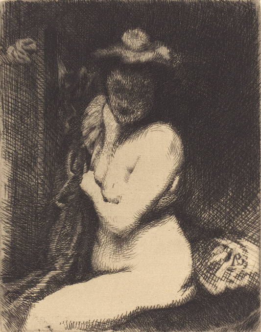 Woman at Her Toilette (La toilette) - by Paul-Albert Besnard