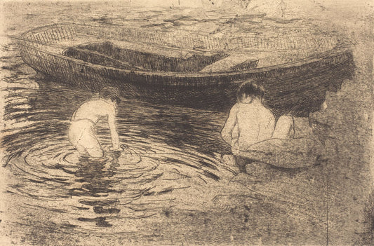 Bathing at Talloires (La baignade à Talloires) - by Paul-Albert Besnard