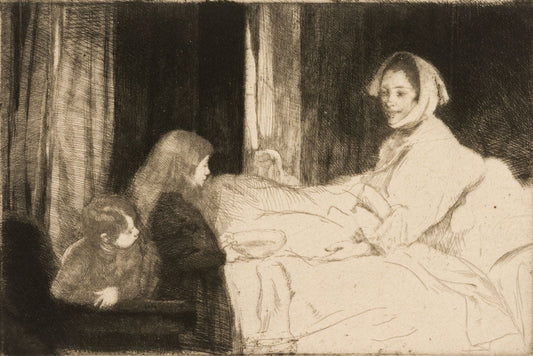 La Mere Malade - by Paul-Albert Besnard