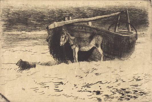 Small Donkey at Berck (Un petit ane à Berck) - by Paul-Albert Besnard