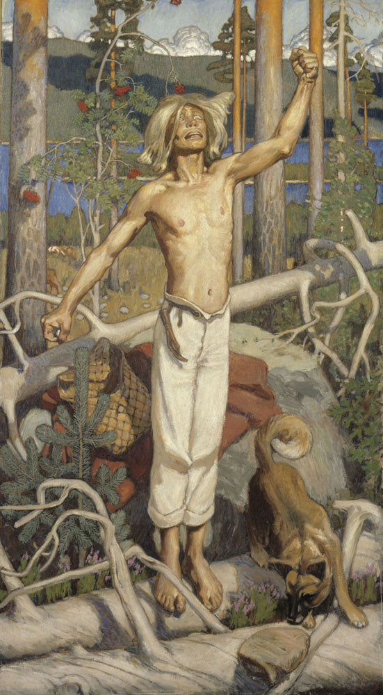 Kullervo Cursing - by Akseli Gallen-Kallela