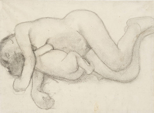 Mother and Child Reclining - by Paula Modersohn-Becker