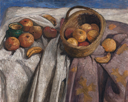 Still Life with Apples and Bananas - by Paula Modersohn-Becker