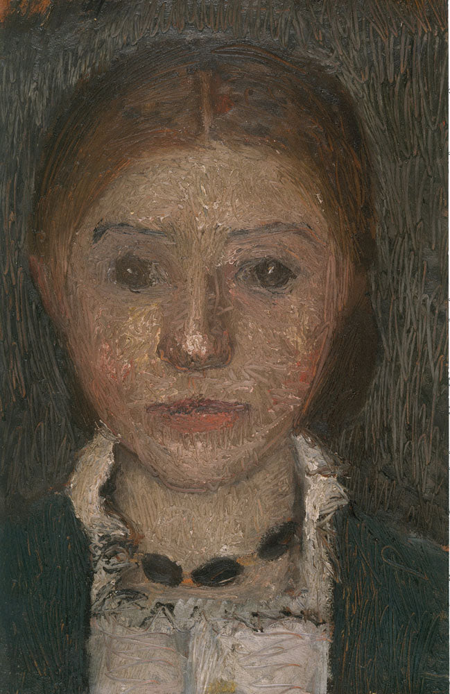 Self portrait with chain - by Paula Modersohn-Becker