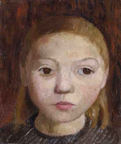 Head of a Girl - by Paula Modersohn-Becker