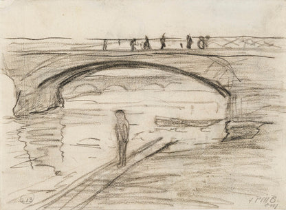 Seine bridges in Paris - by Paula Modersohn-Becker