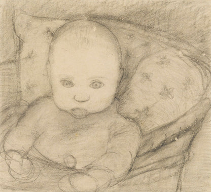 Infant in the chair - by Paula Modersohn-Becker