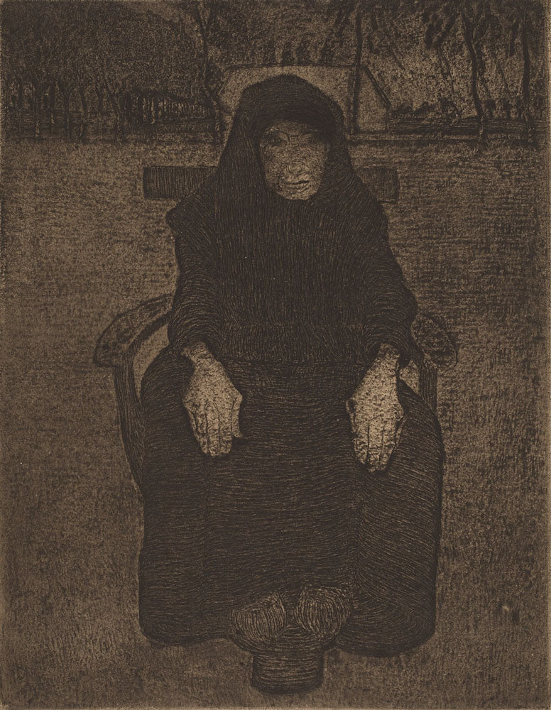 Seated Old Woman - by Paula Modersohn-Becker