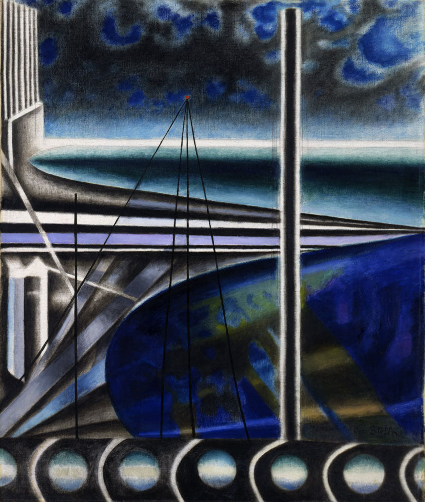 Metropolitan Port - by Joseph Stella