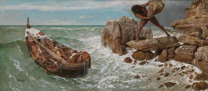 Odysseus and Polyphemus - by Arnold Böcklin