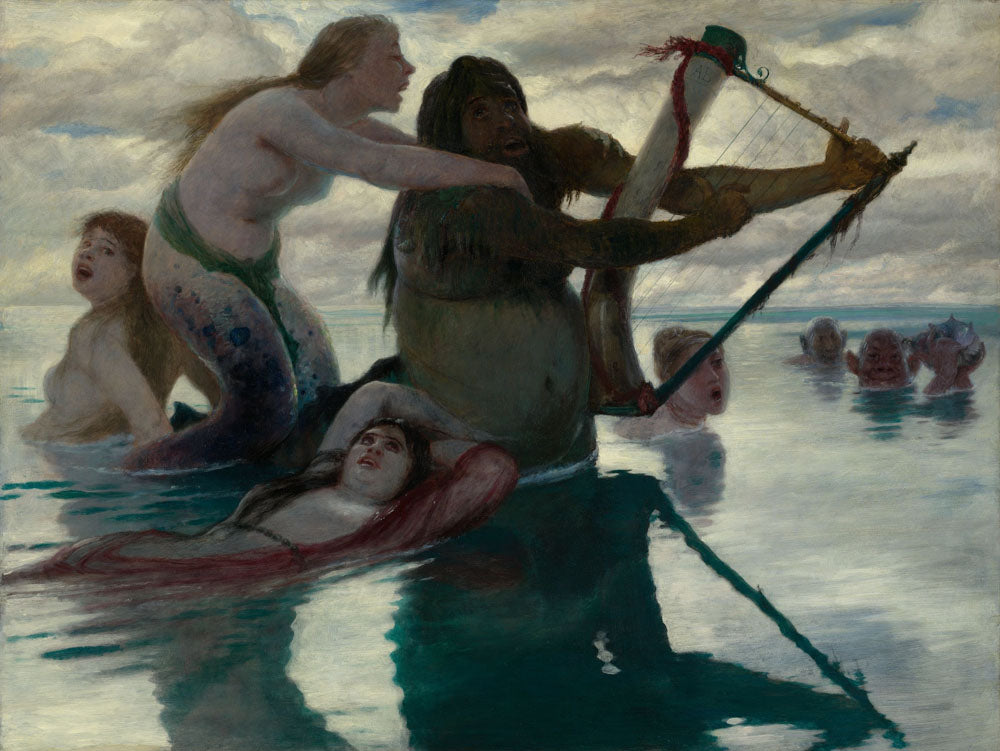 In the Sea - by Arnold Böcklin