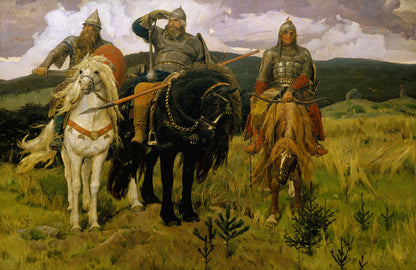 Heroes (Bogatyri) - by Viktor Vasnetsov