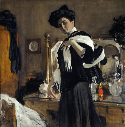 Portrait of Henriette Girshman - by Valentin Serov