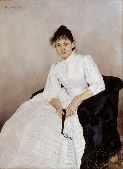 Portrait of Maria F. Jakuntjikova - by Valentin Serov