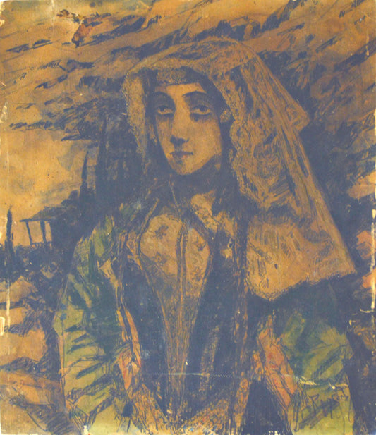 Portrait of a young Georgian - by Mikhail Vrubel