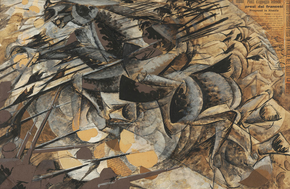 Carica di lancieri - by Umberto Boccioni