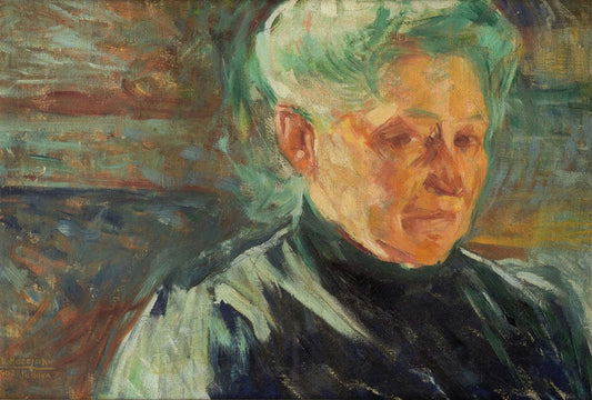 Portrait of the Artist's Mother (My Mother) - by Umberto Boccioni