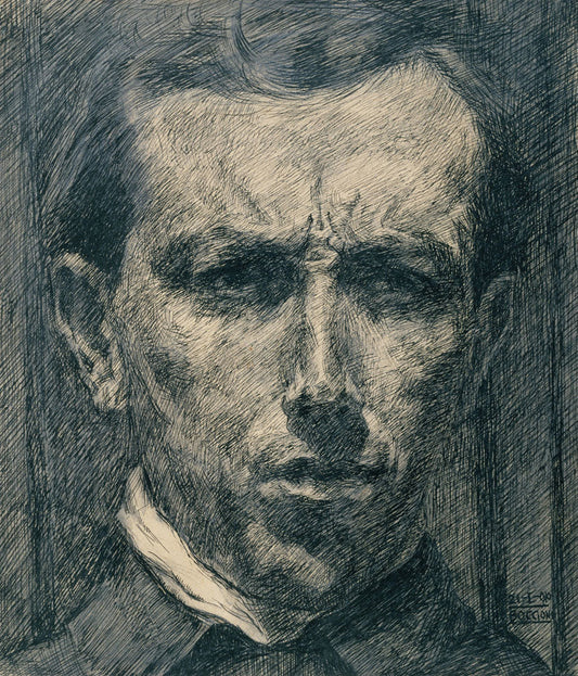 Self-Portrait - by Umberto Boccioni