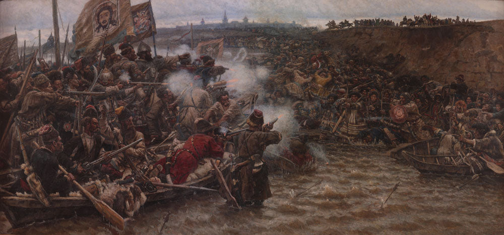 Yermak's Conquest of Siberia - by Vasily Surikov