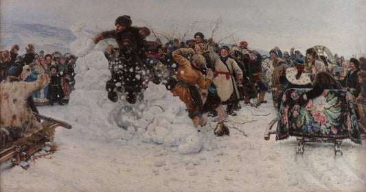 Taking a Snow Town - by Vasily Surikov