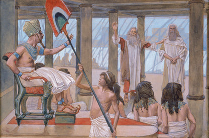 Moses Speaks to Pharaoh - by James Tissot