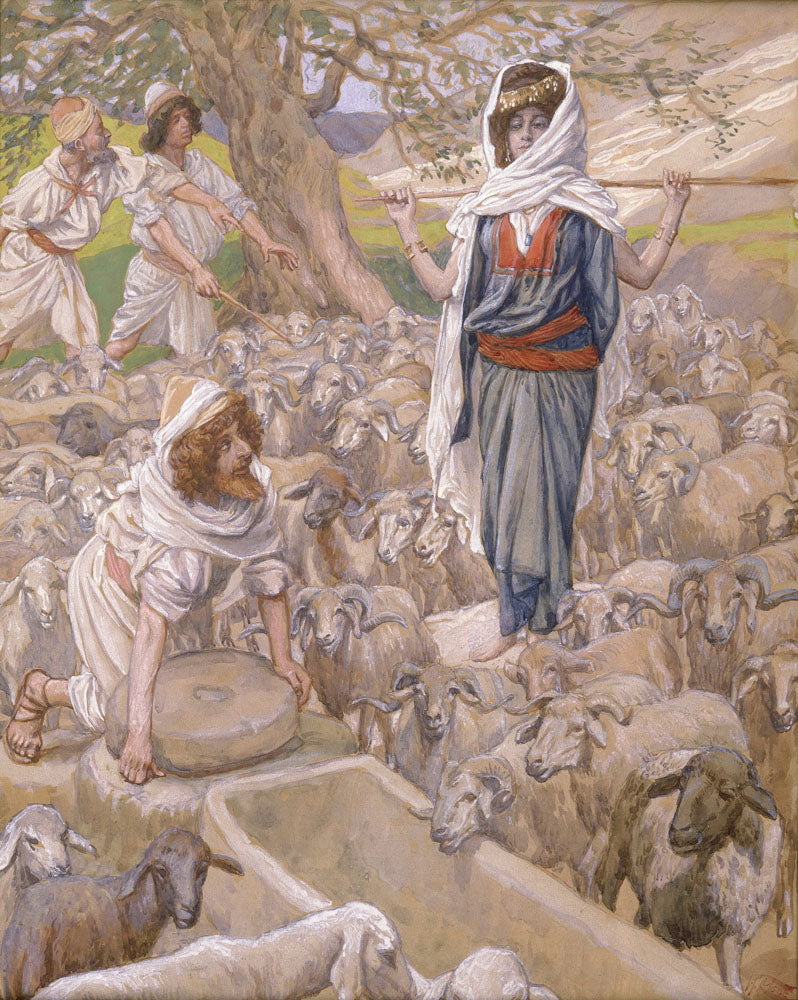 Jacob and Rachel at the Well - by James Tissot