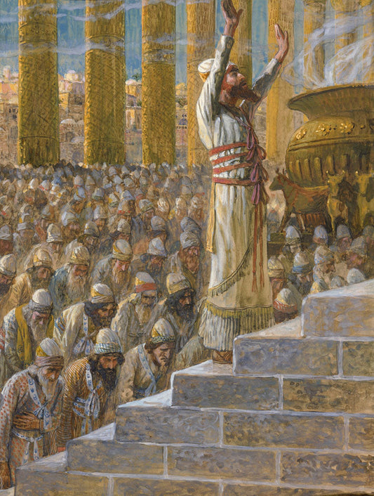 Solomon Dedicates the Temple at Jerusalem - by James Tissot