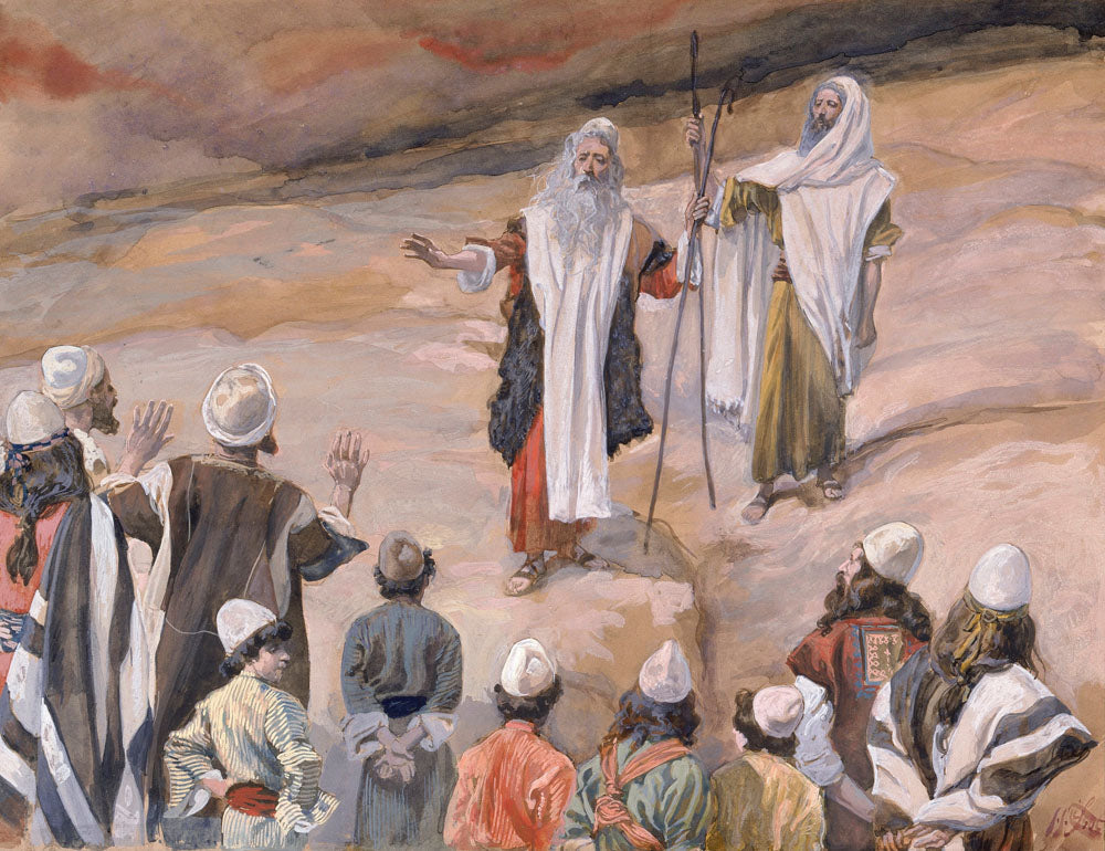 Moses Forbids the People to Follow Him - by James Tissot