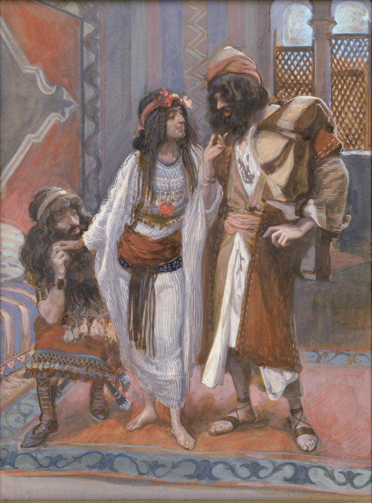 The Harlot of Jericho and the Two Spies - by James Tissot