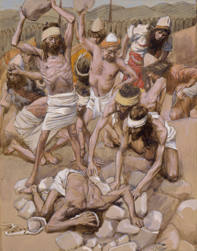 The Sabbath-Breaker Stoned - by James Tissot