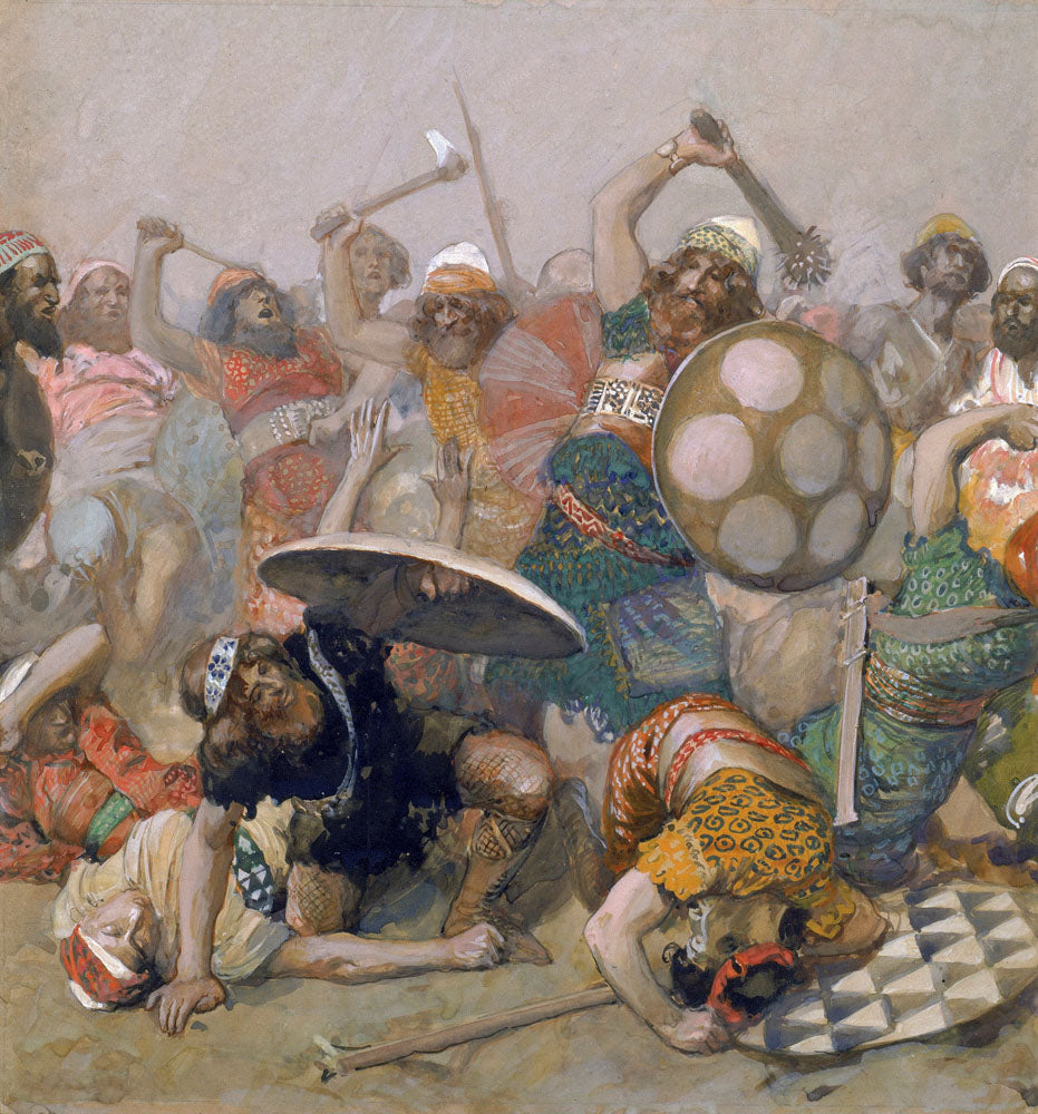 Joshua Destroys the Giants - by James Tissot