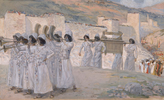 The Seven Trumpets of Jericho - by James Tissot