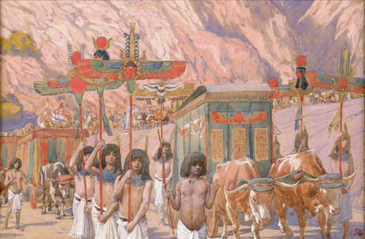 Jacob's Body Is Taken to Egypt - by James Tissot