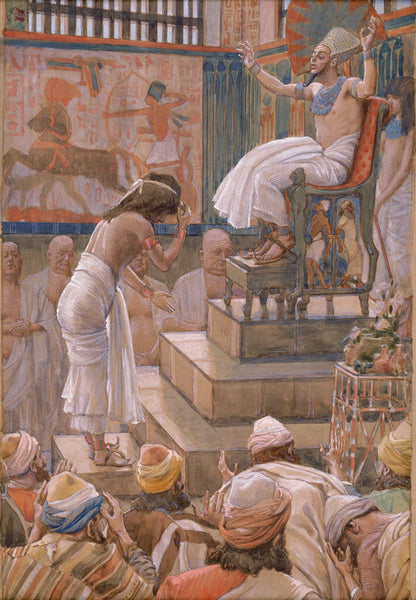 Joseph and His Brethren Welcomed by Pharaoh - by James Tissot