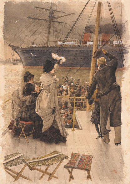 Goodbye on the Mersey - by James Tissot