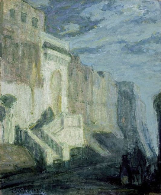 Moonlight: Walls of Tangiers - by Henry Ossawa Tanner