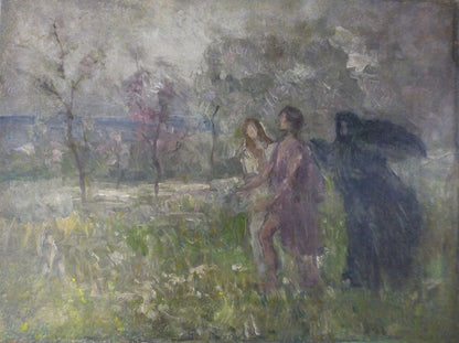 The Angel of Death Following Two Lovers - by Henry Ossawa Tanner