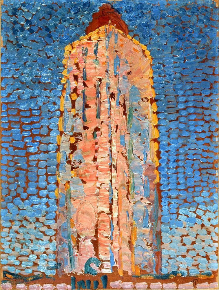 Lighthouse in Westkapelle - by Piet Mondrian