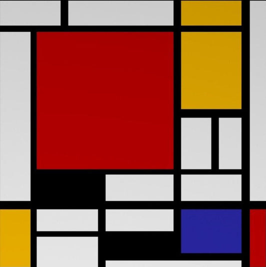 Composition with Red, Yellow, and Blue - by Piet Mondrian