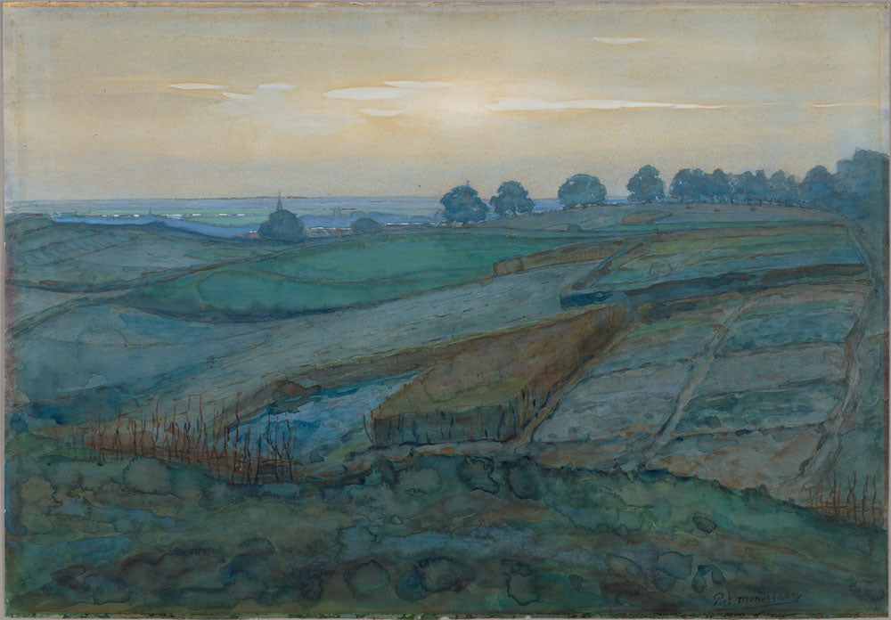 Landscape near Arnhem - by Piet Mondrian