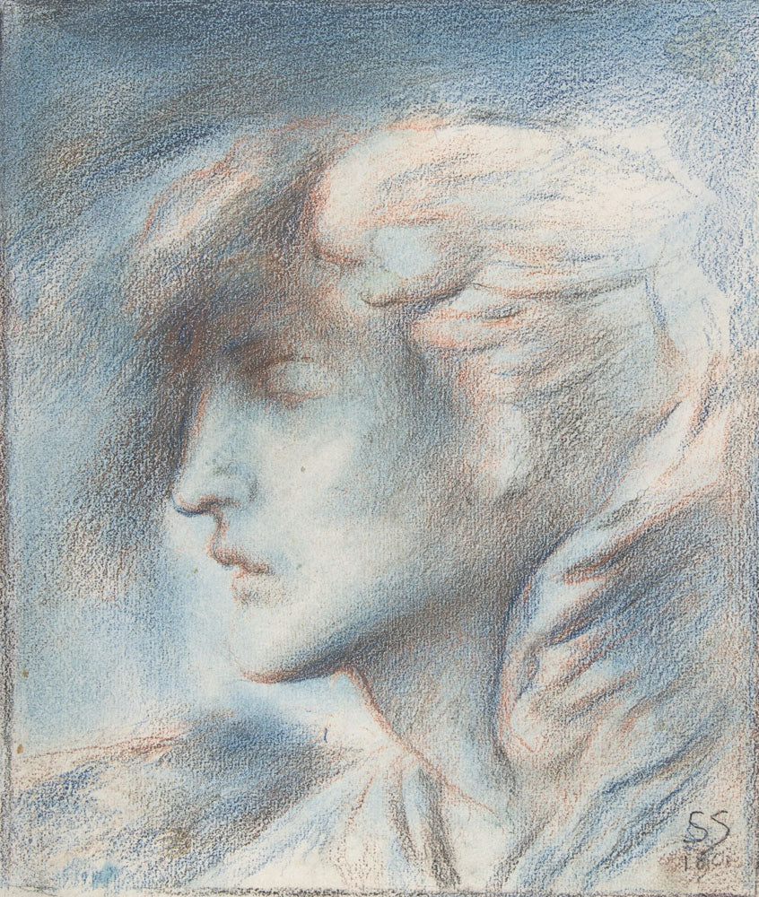 Dawn (Head of Hypnos) - by Simeon Solomon