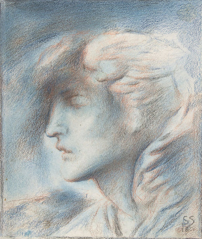 Dawn (Head of Hypnos) - by Simeon Solomon