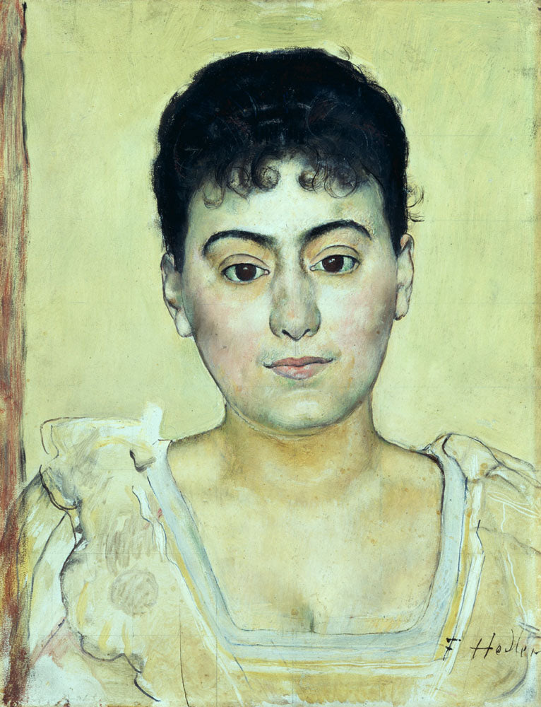 Portrait of Madame de R. - by Ferdinand Hodler