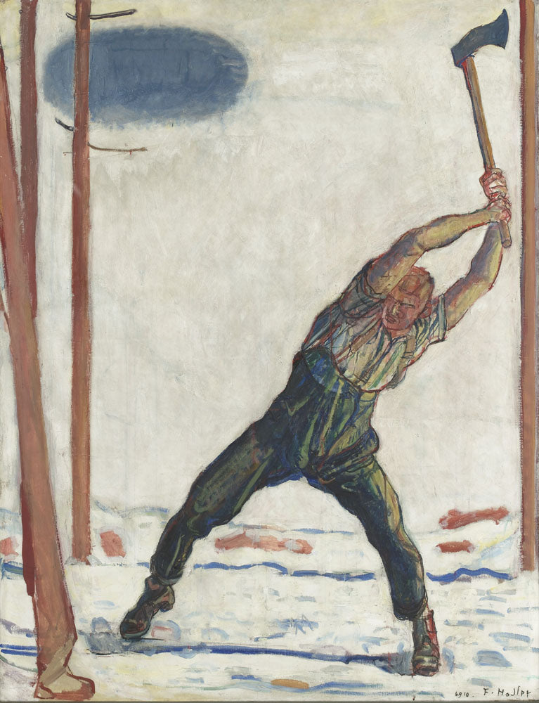 The Woodcutter - by Ferdinand Hodler