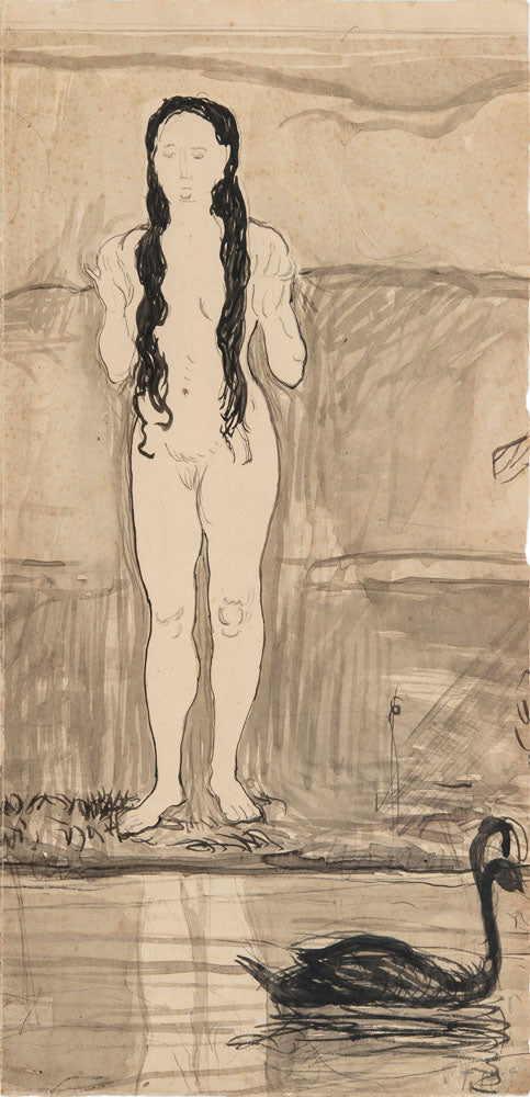 Female nude - by Ferdinand Hodler