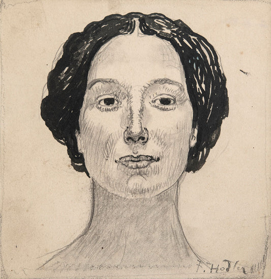 Portrait study of Jeanne Charles - by Ferdinand Hodler