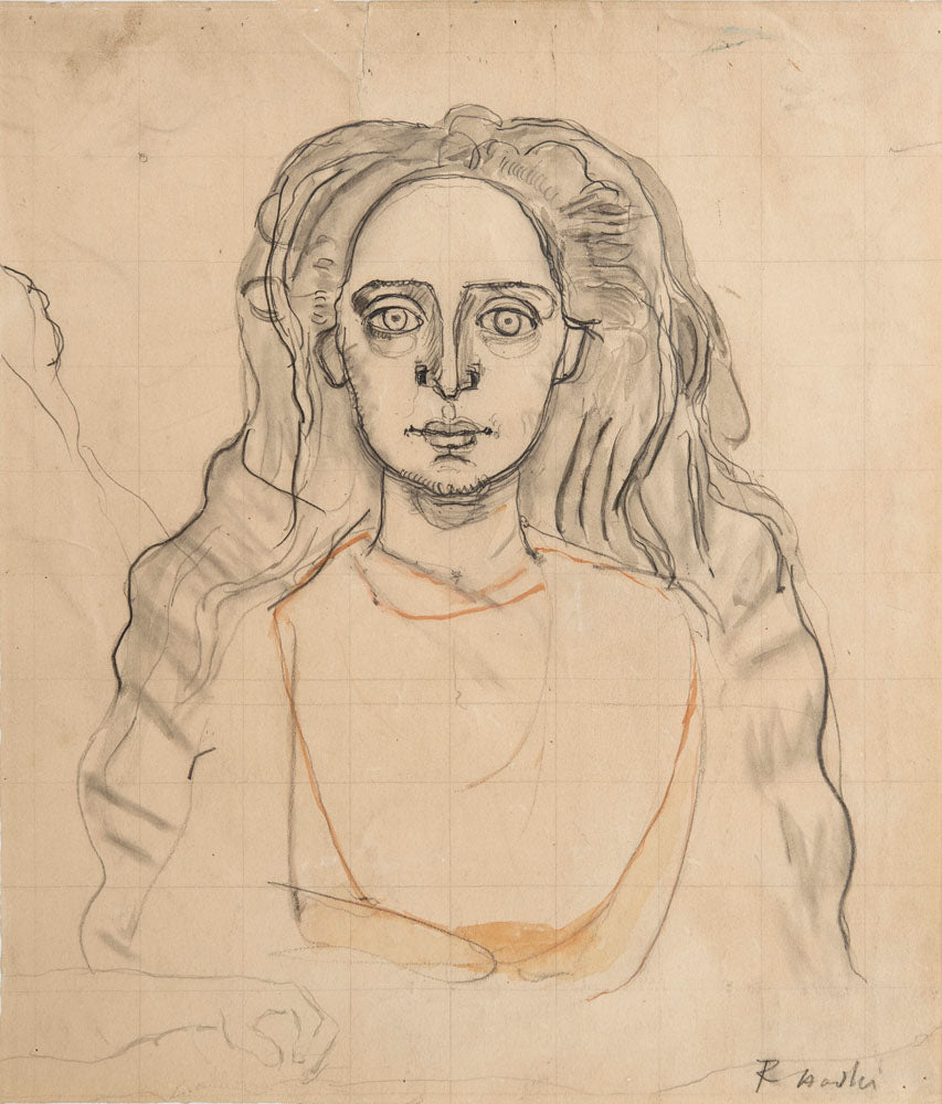 Portrait of Berthe Hodler - by Ferdinand Hodler