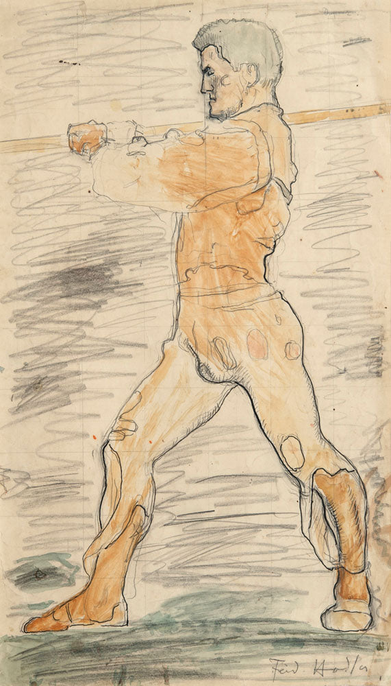 Figure study - by Ferdinand Hodler