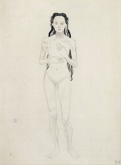 Study of a nude - by Ferdinand Hodler